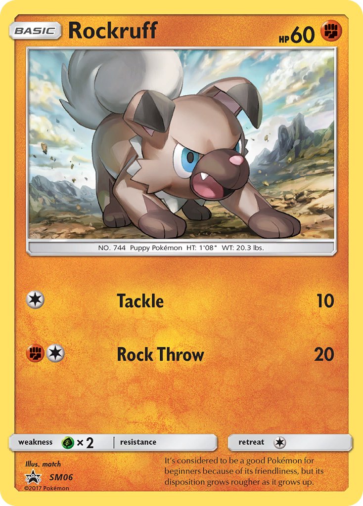 Rockruff Sun & Moon Promos SET-SM06