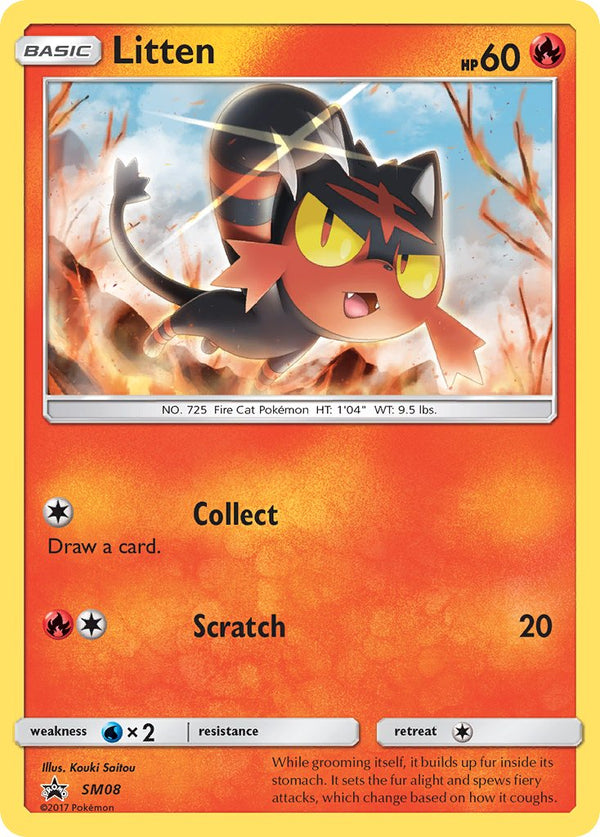 Litten Sun & Moon Promos SET-SM08