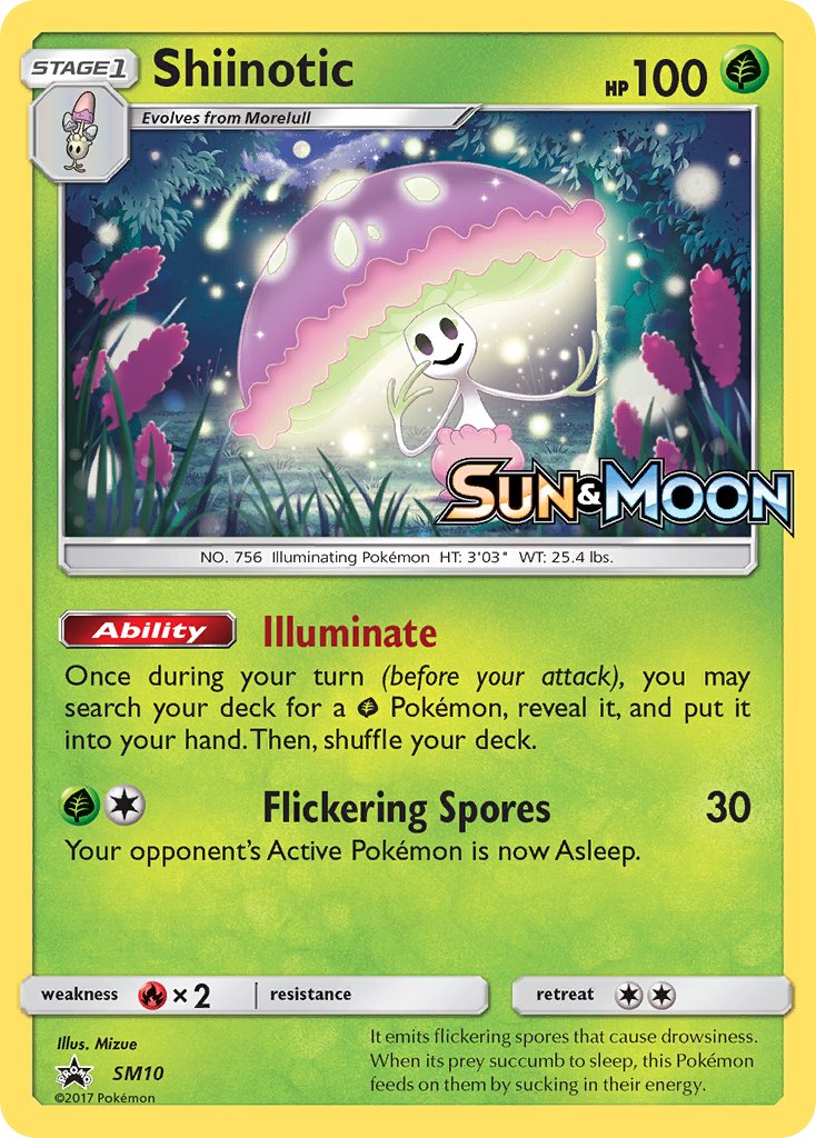 Shiinotic Sun & Moon Promos SET-SM10