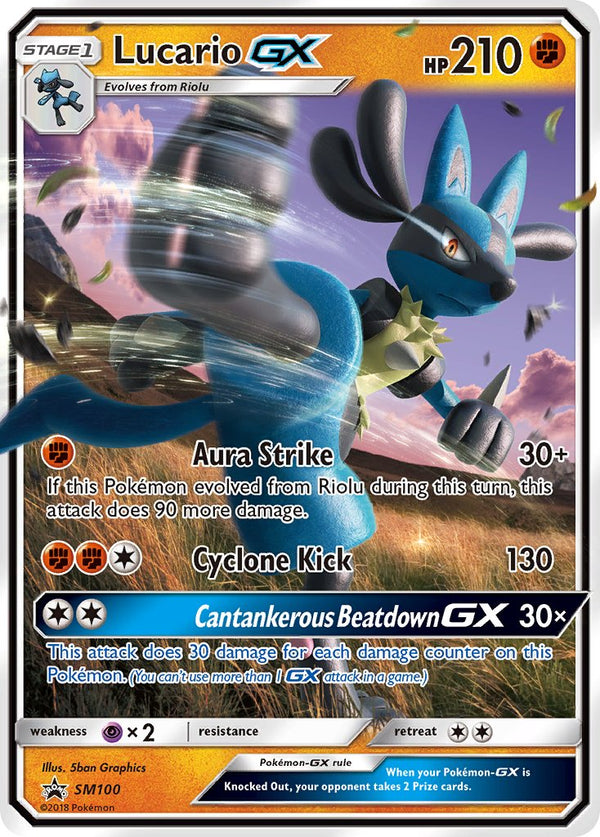 Lucario-GX Sun & Moon Promos SET-SM100