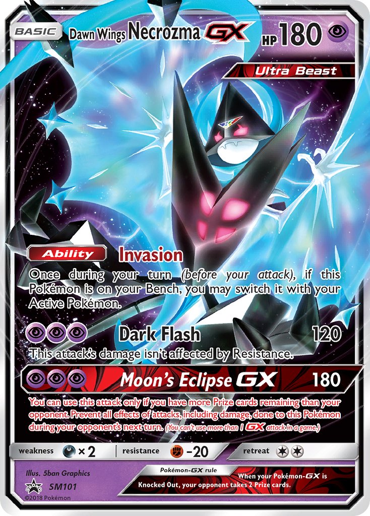 Dawn Wings Necrozma-GX Sun & Moon Promos SET-SM101