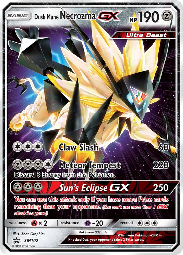 Dusk Mane Necrozma-GX Sun & Moon Promos SET-SM102