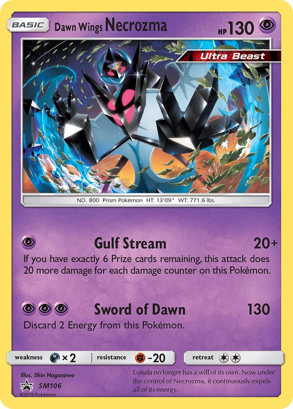 Dawn Wings Necrozma Sun & Moon Promos SET-SM106