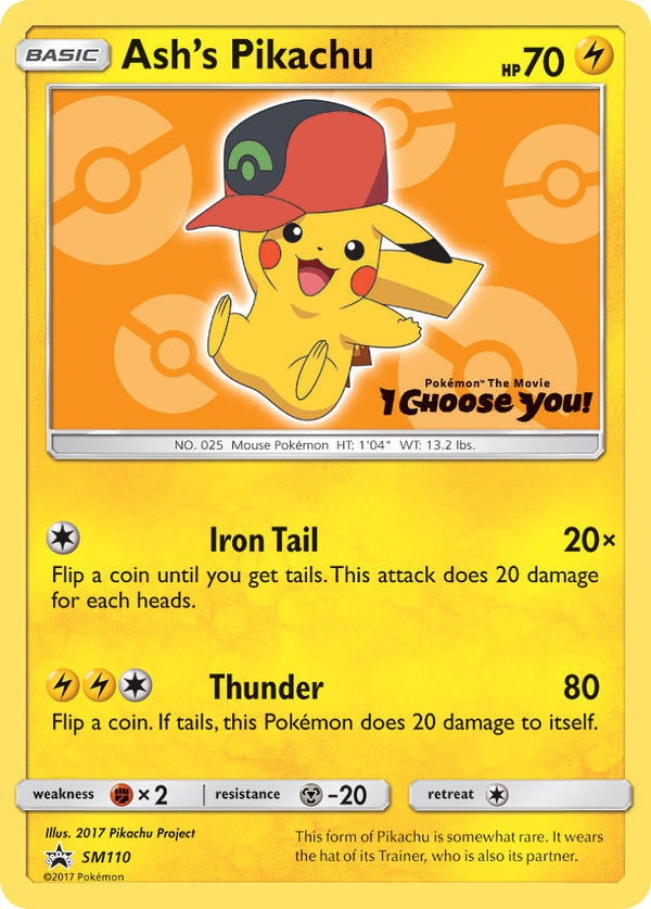 Ash’s Pikachu Sun & Moon Promos SET-SM110