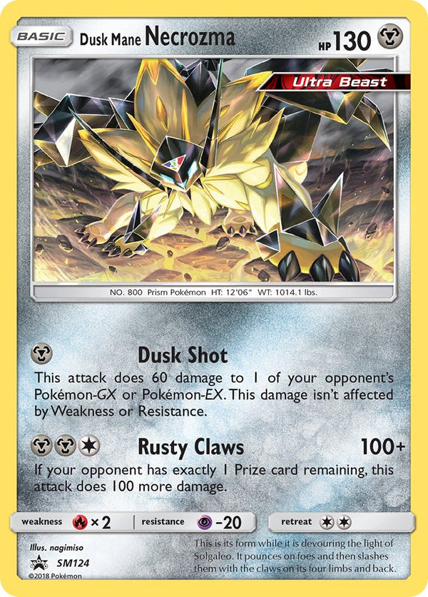 Dusk Mane Necrozma Sun & Moon Promos SET-SM124