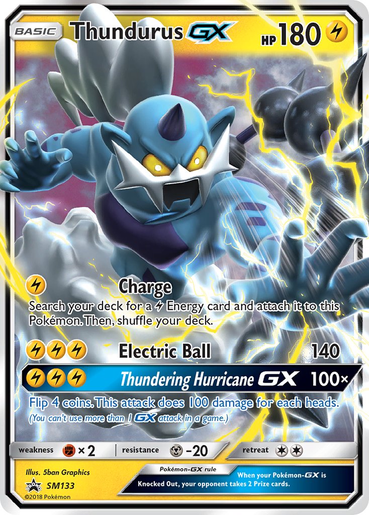 Thundurus-GX Sun & Moon Promos SET-SM133