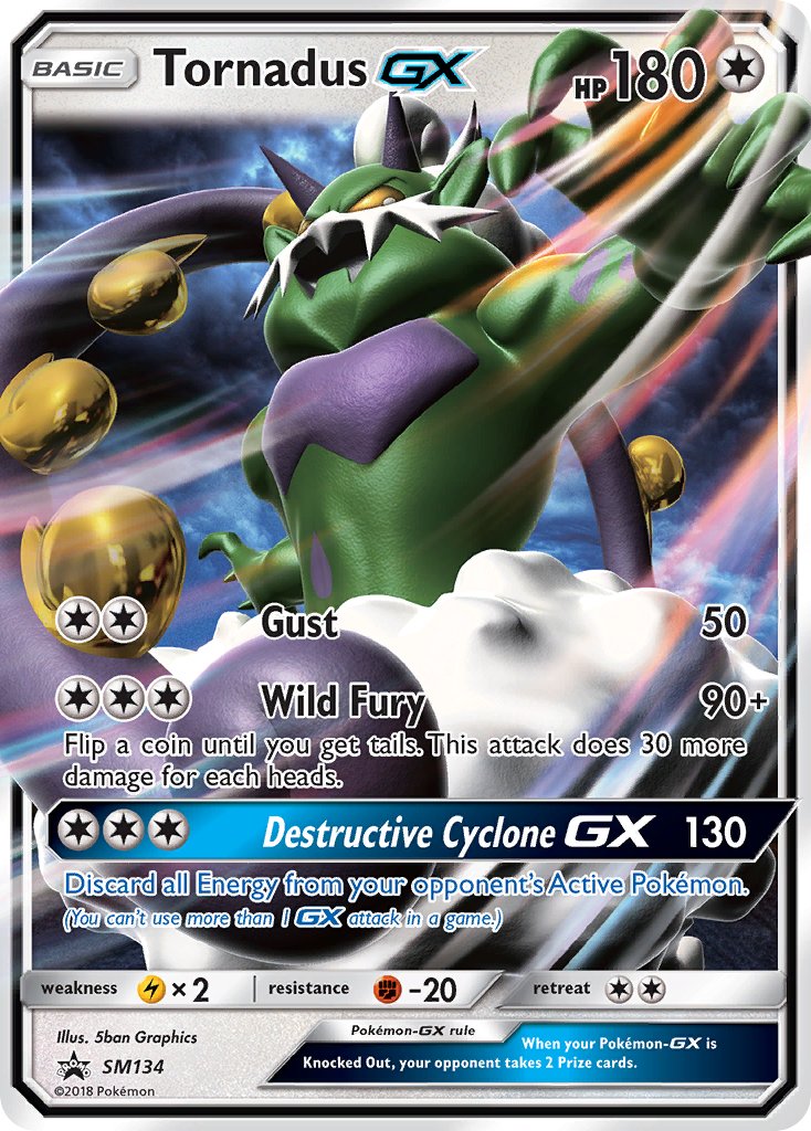 Tornadus-GX Sun & Moon Promos SET-SM134