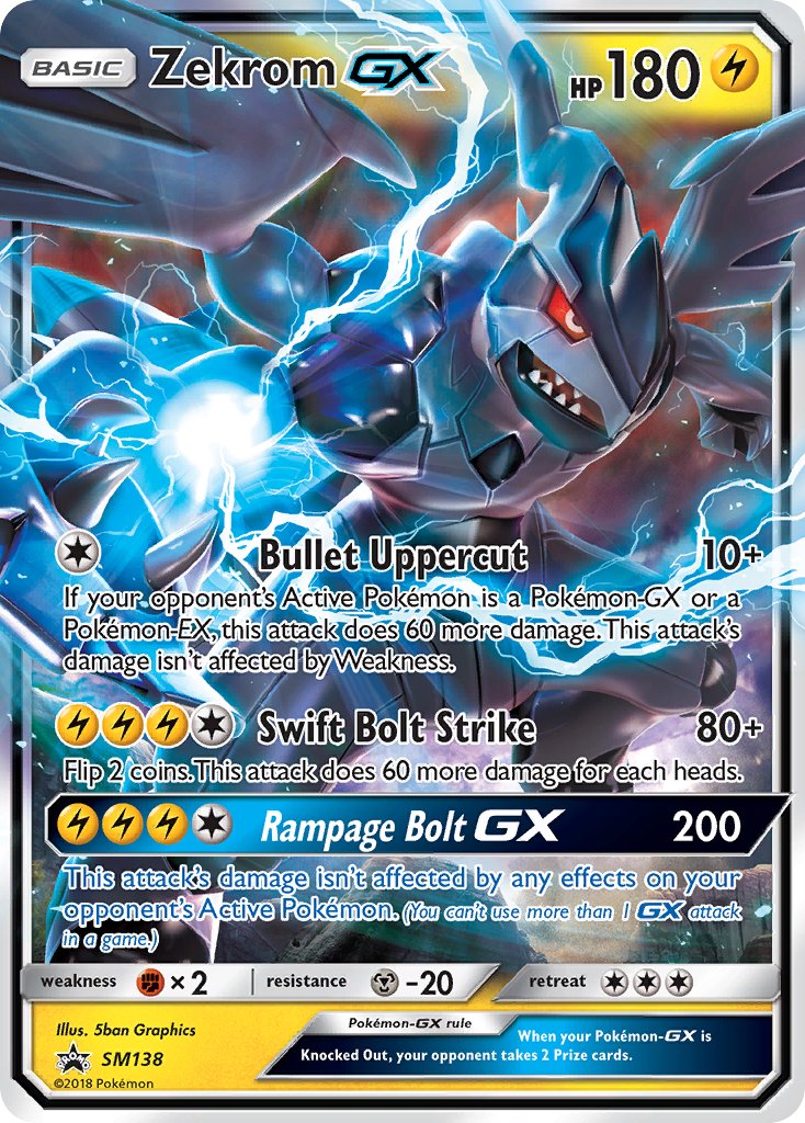 Zekrom-GX Sun & Moon Promos SET-SM138