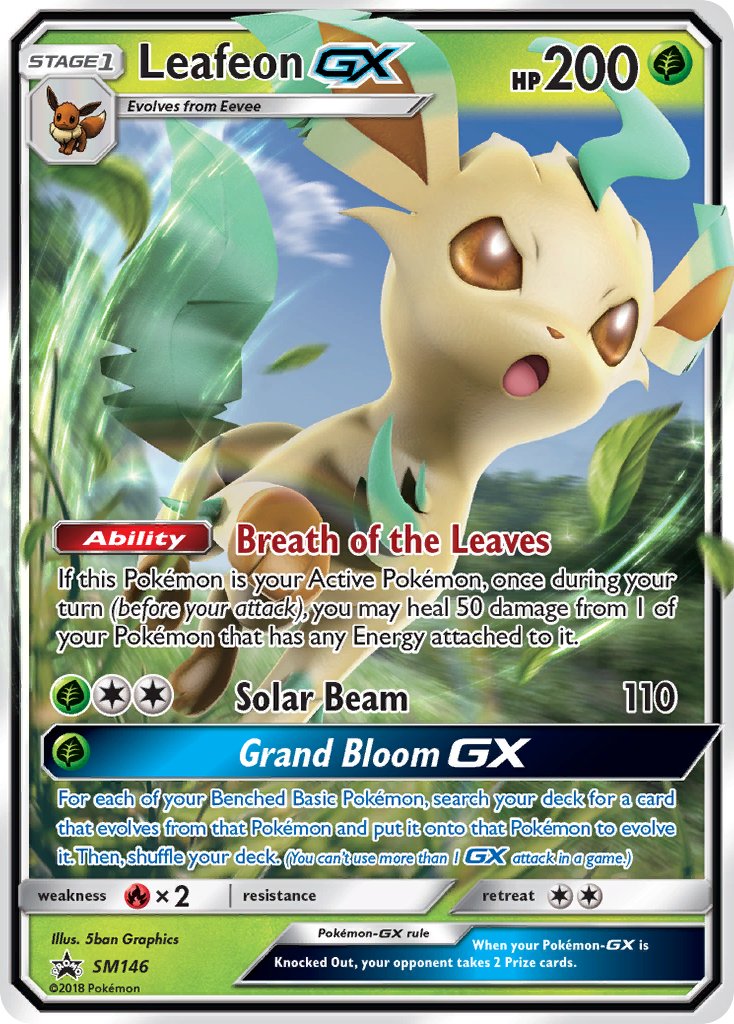Leafeon-GX Sun & Moon Promos SET-SM146