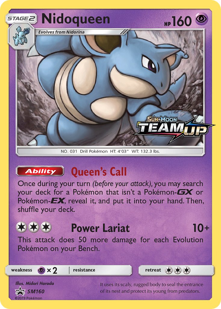 Nidoqueen Sun & Moon Promos SET-SM160