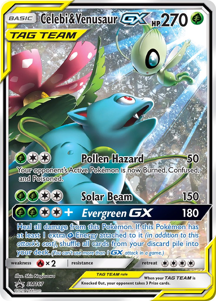 Celebi & Venusaur-GX Sun & Moon Promos SET-SM167