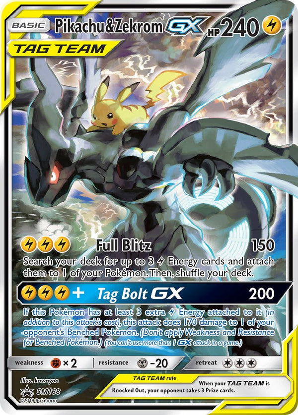 Pikachu & Zekrom-GX Sun & Moon Promos SET-SM168