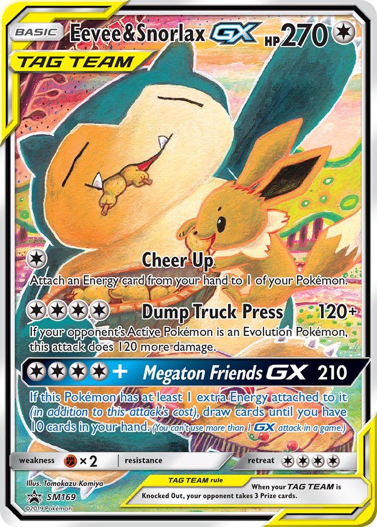 Eevee & Snorlax-GX Sun & Moon Promos SET-SM169