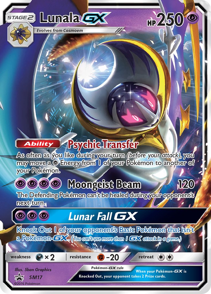 Lunala-GX Sun & Moon Promos SET-SM17