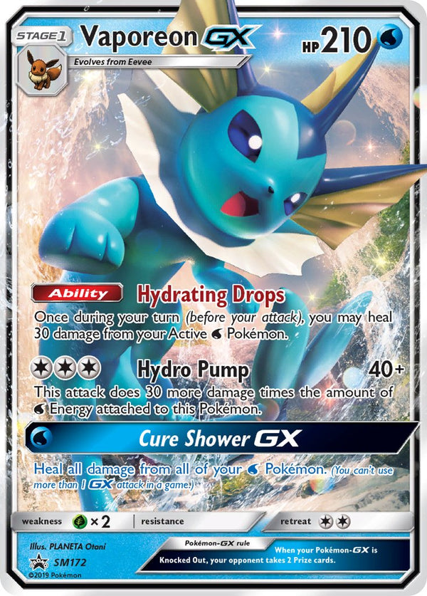 Vaporeon-GX Sun & Moon Promos SET-SM172