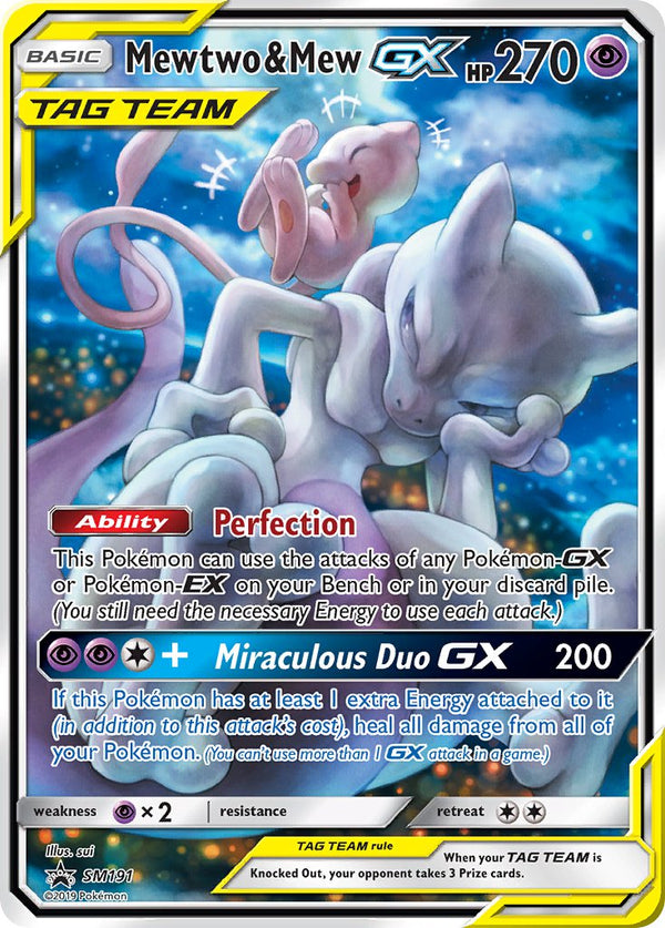 Mewtwo & Mew-GX Sun & Moon Promos SET-SM191