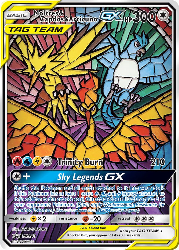 Moltres & Zapdos & Articuno-GX Sun & Moon Promos SET-SM210