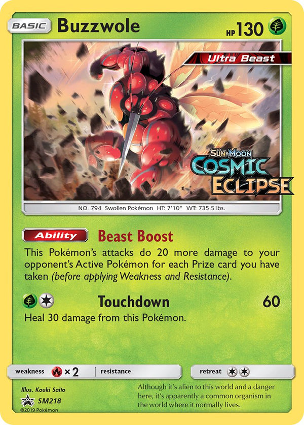 Buzzwole Sun & Moon Promos SET-SM218