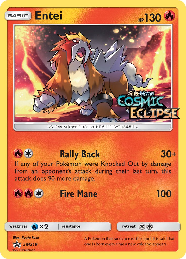 Entei Sun & Moon Promos SET-SM219