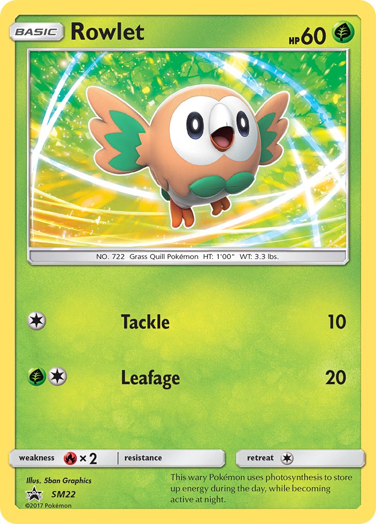 Rowlet Sun & Moon Promos SET-SM22