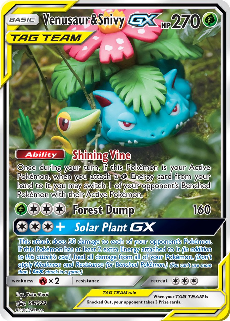 Venusaur & Snivy-GX Sun & Moon Promos SET-SM229