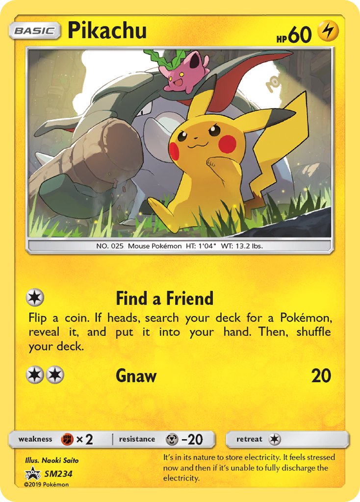 Pikachu Sun & Moon Promos SET-SM234