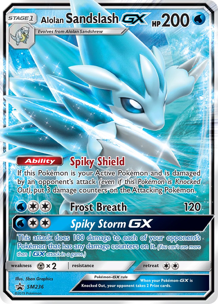 Alolan Sandslash-GX Sun & Moon Promos SET-SM236