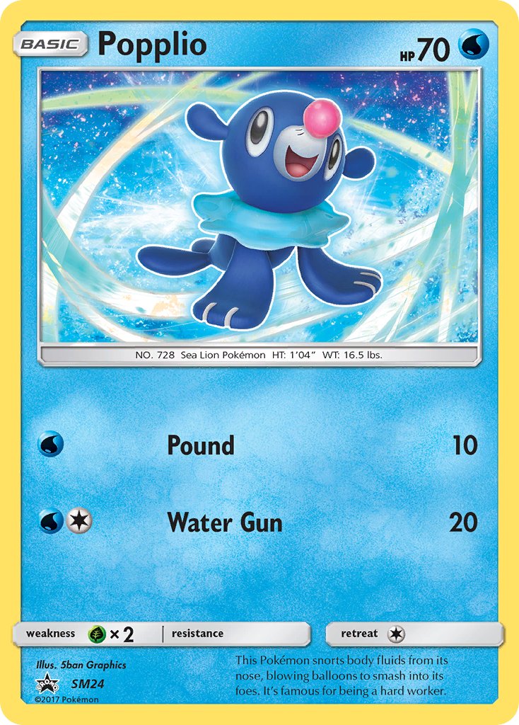 Popplio Sun & Moon Promos SET-SM24