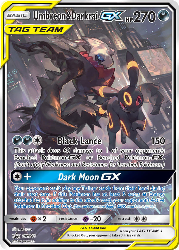 Umbreon & Darkrai-GX Sun & Moon Promos SET-SM241