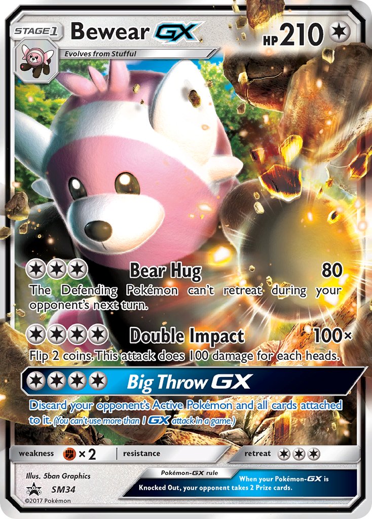 Bewear-GX Sun & Moon Promos SET-SM34