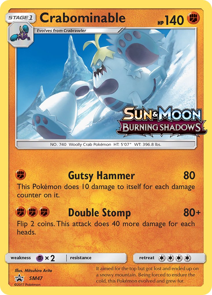 Crabominable Sun & Moon Promos SET-SM47