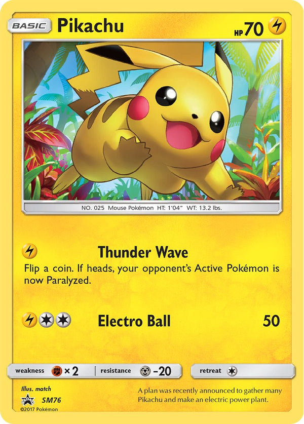 Pikachu Sun & Moon Promos SET-SM76