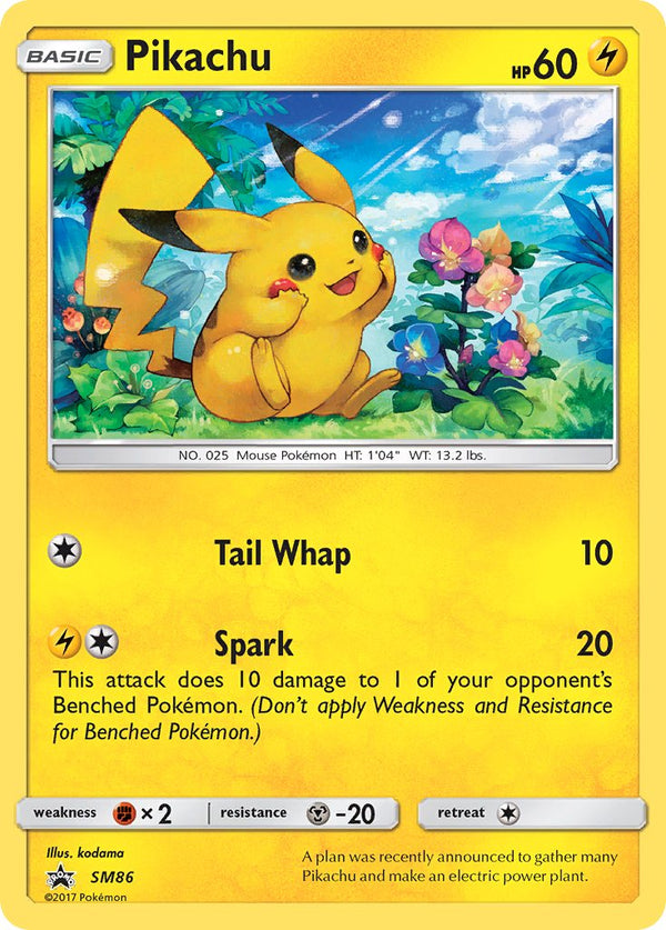 Pikachu Sun & Moon Promos SET-SM86