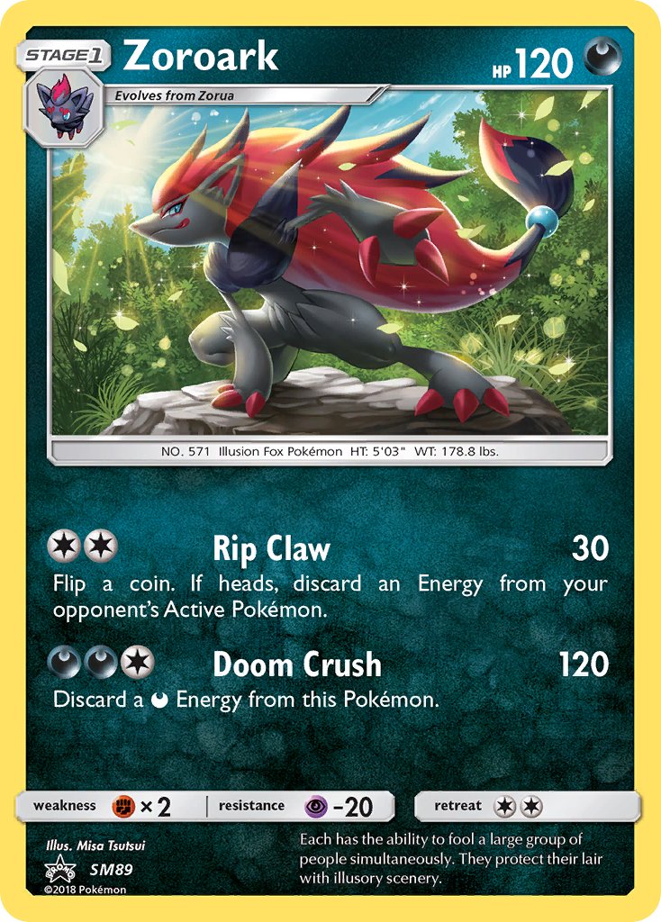 Zoroark Sun & Moon Promos SET-SM89