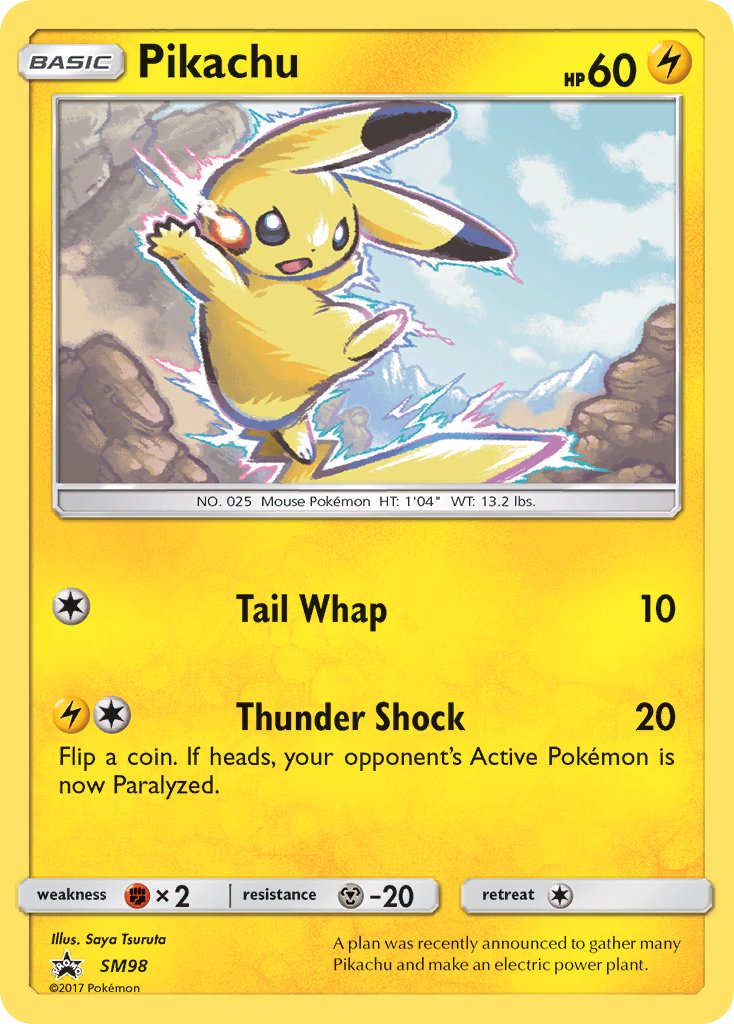 Pikachu Sun & Moon Promos SET-SM98