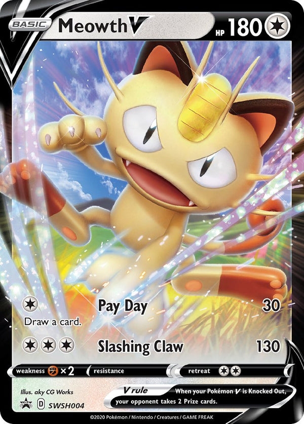 Meowth V Sword & Shield Promos SET-SWSH004