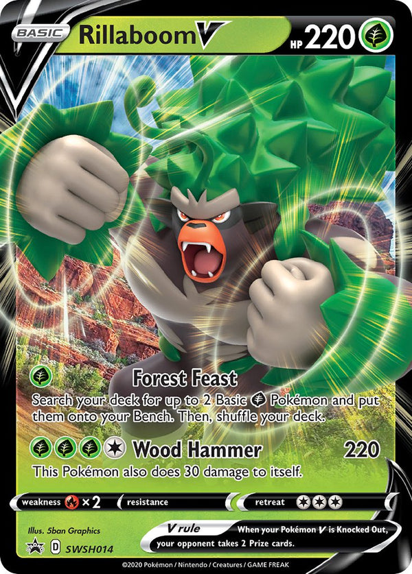 Rillaboom V Sword & Shield Promos SET-SWSH014