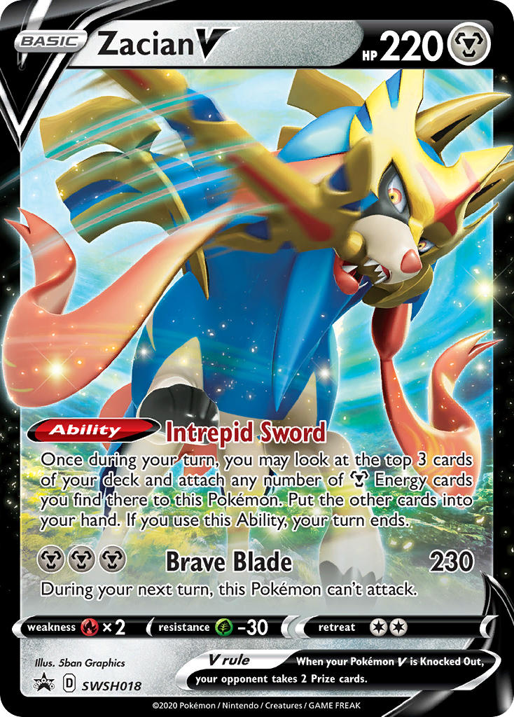 Zacian V Sword & Shield Promos SET-SWSH018