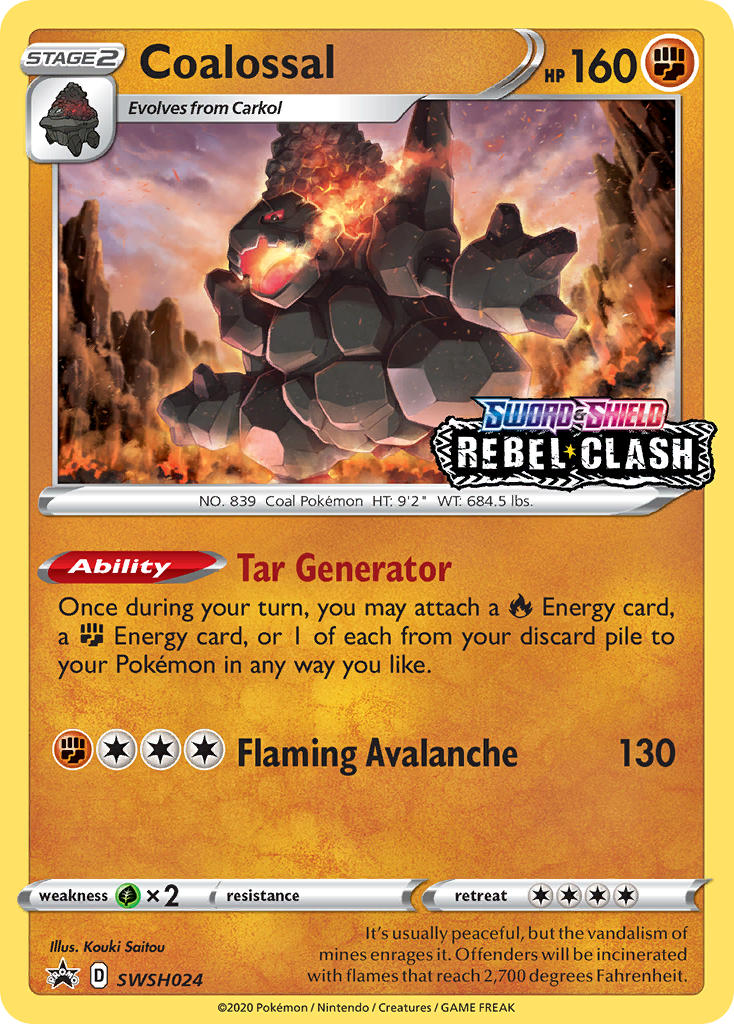 Coalossal Sword & Shield Promos SET-SWSH024