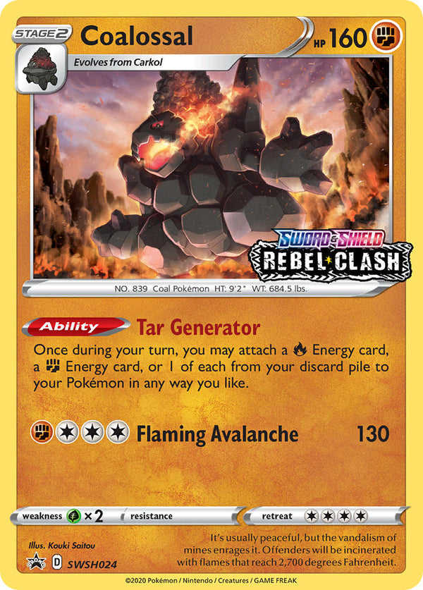 Coalossal Sword & Shield Promos SET-SWSH024