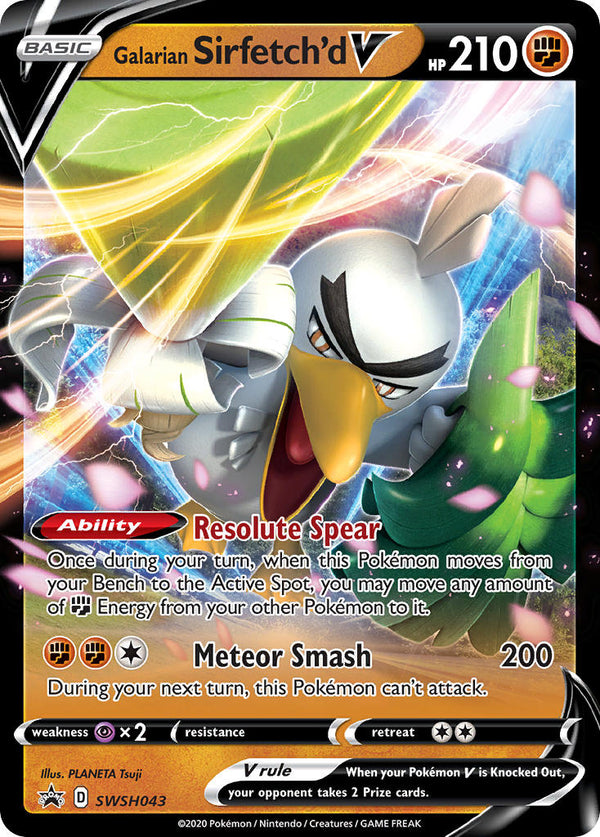 Galarian Sirfetch’d V Sword & Shield Promos SET-SWSH043