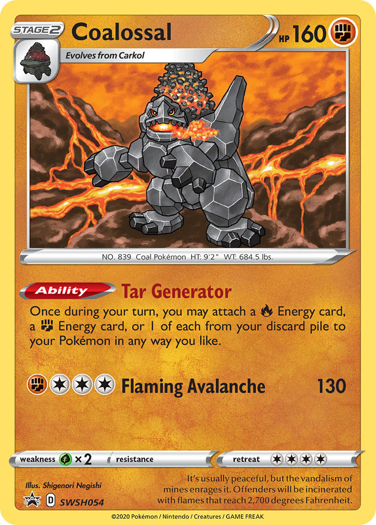 Coalossal Sword & Shield Promos SET-SWSH054