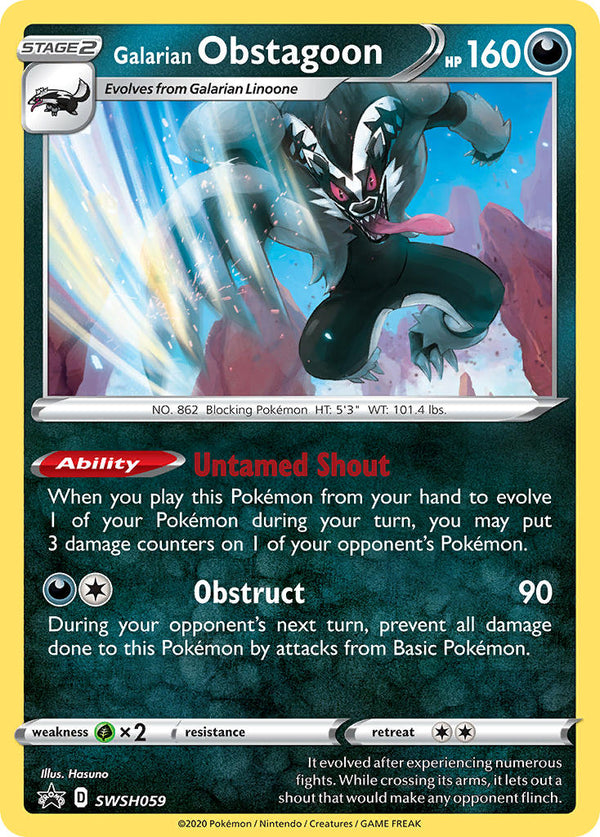 Galarian Obstagoon Sword & Shield Promos SET-SWSH059