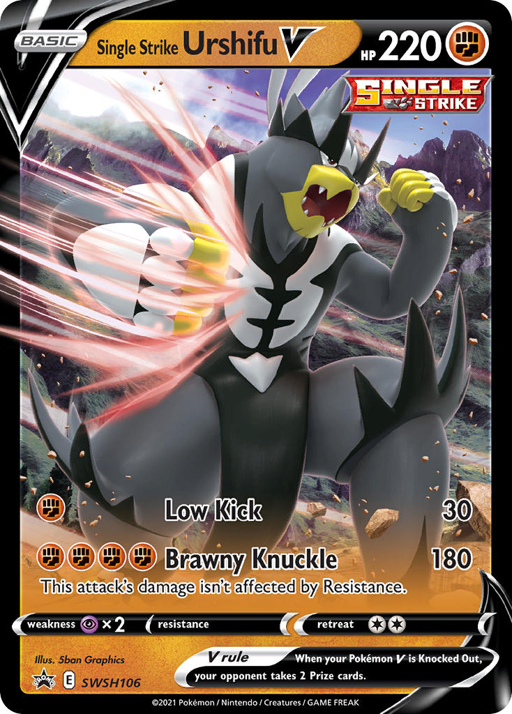 Single Strike Urshifu V Sword & Shield Promos SET-SWSH106