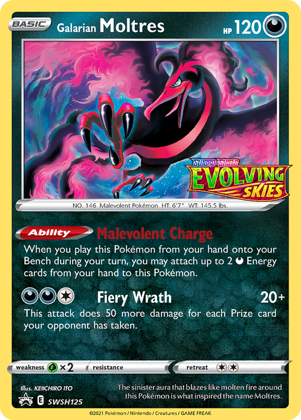 Galarian Moltres Sword & Shield Promos SET-SWSH125