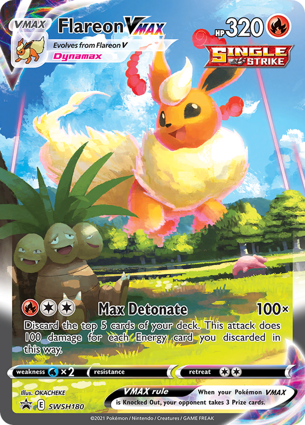 Flareon VMAX Sword & Shield Promos SET-SWSH180