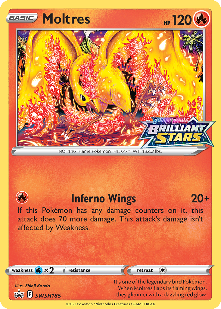 Moltres Sword & Shield Promos SET-SWSH185
