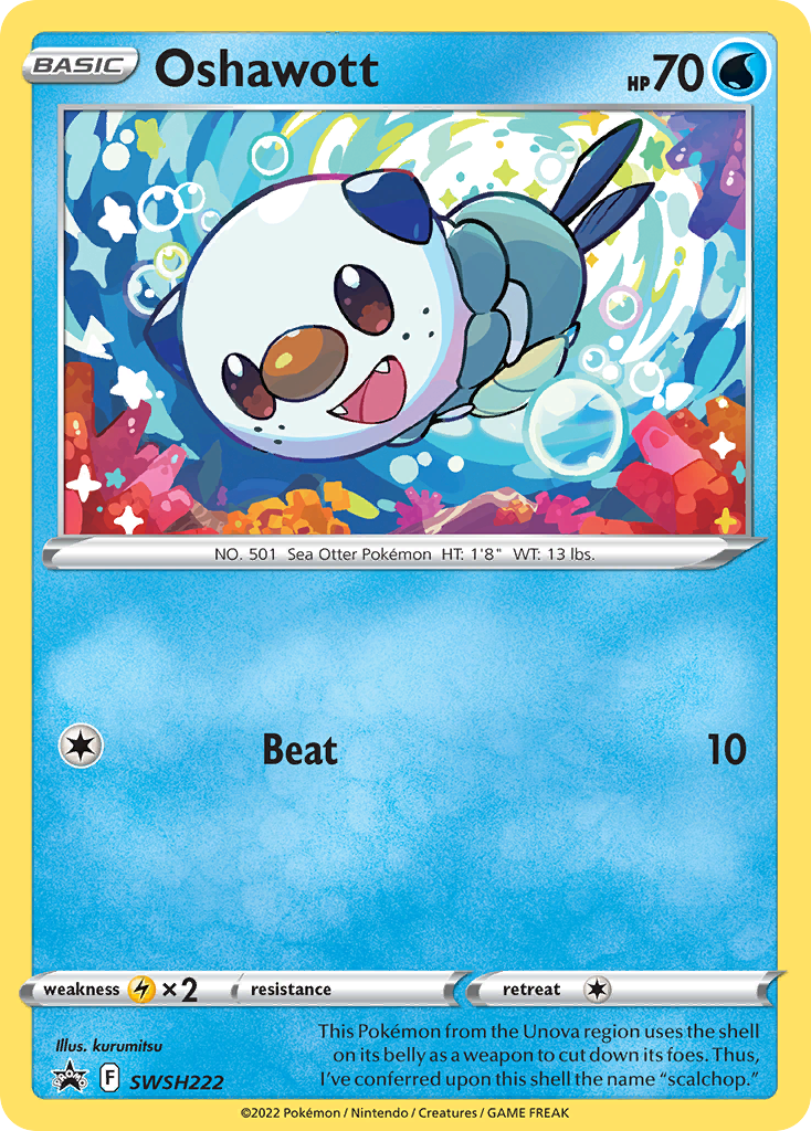 Oshawott Sword & Shield Promos SET-SWSH222