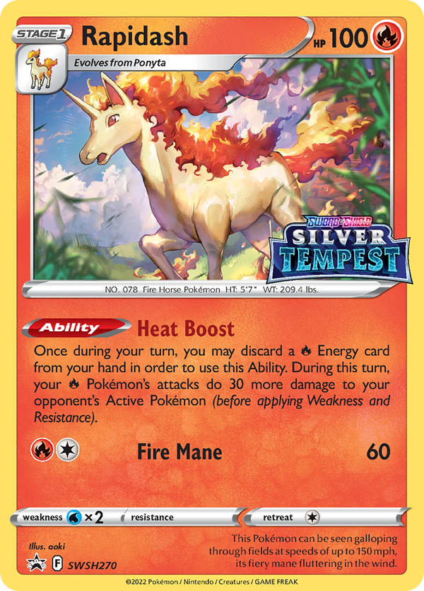 Rapidash Sword & Shield Promos SET-SWSH270