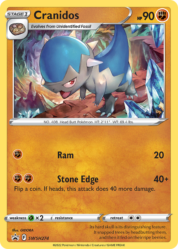 Cranidos Sword & Shield Promos SET-SWSH274